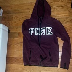 VS Pink Zip Up Hoodie